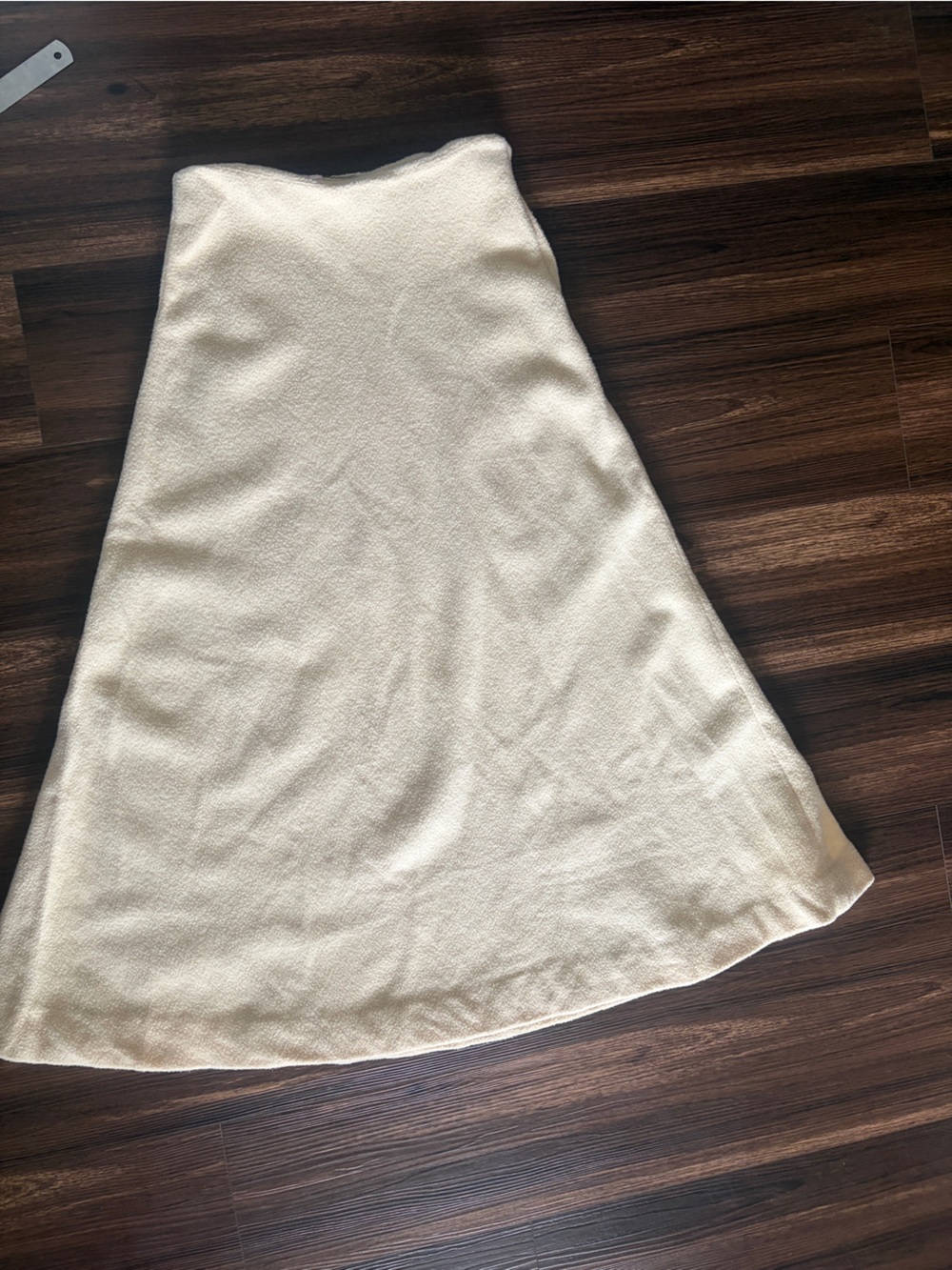 Vintage Cream A-Line Midi Skirt - Picture 11 of 11